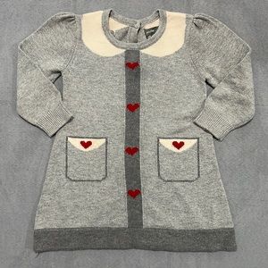 [baby GAP] Heart Intarsia Dress